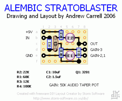 ALEMBIC STRATOBLASTER PERFBOARD 001